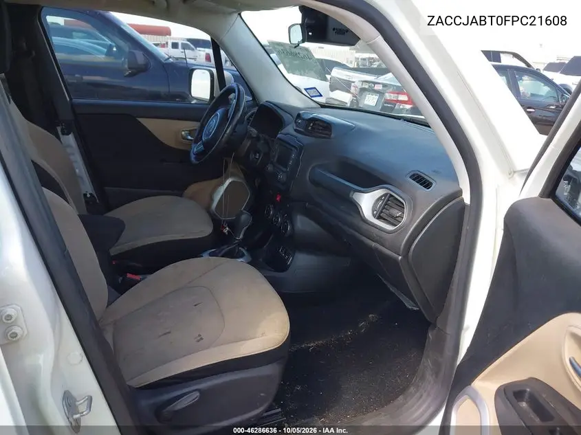 2015 JEEP RENEGADE VIN ZACCJABT0FPC21608 — фото 5