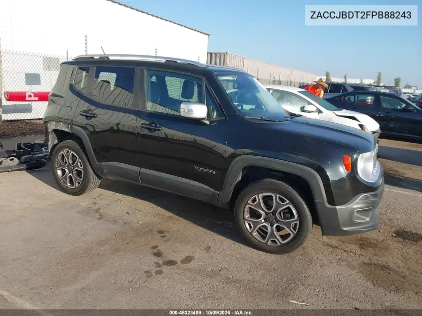 JEEP RENEGADE 2015, VIN ZACCJBDT2FPB88243