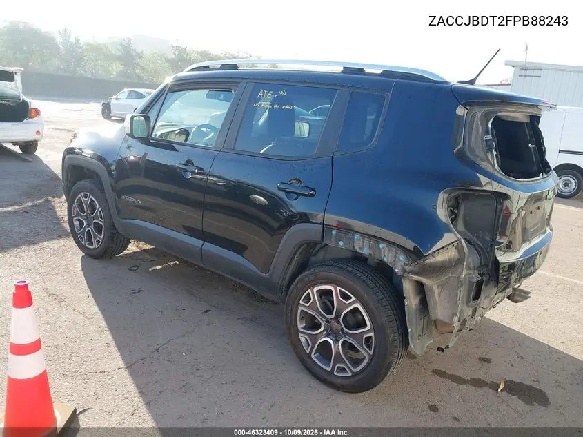 2015 JEEP RENEGADE VIN ZACCJBDT2FPB88243 — фото 3