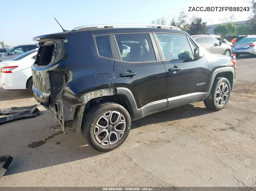 2015 JEEP RENEGADE VIN ZACCJBDT2FPB88243 — фото 4