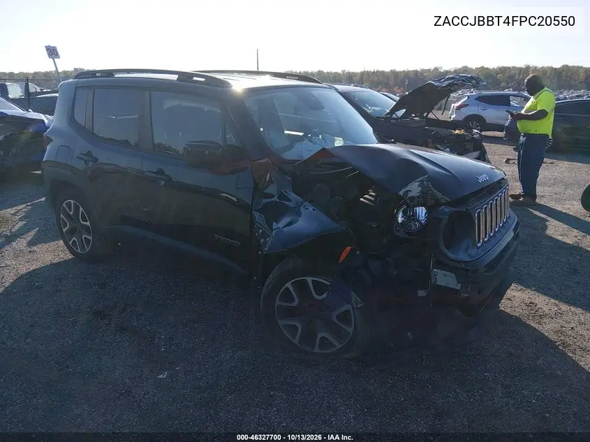 JEEP RENEGADE 2015, VIN ZACCJBBT4FPC20550