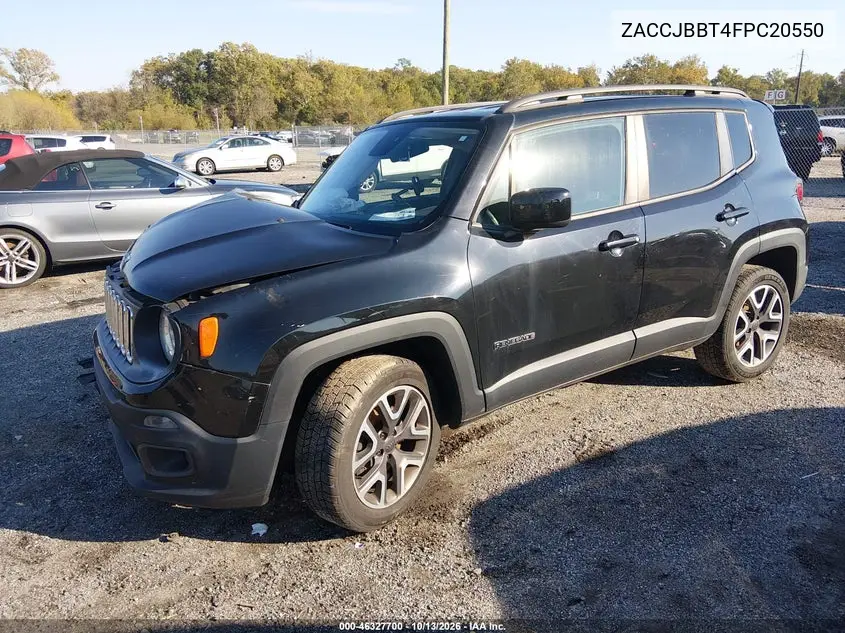2015 JEEP RENEGADE VIN ZACCJBBT4FPC20550 — фото 2