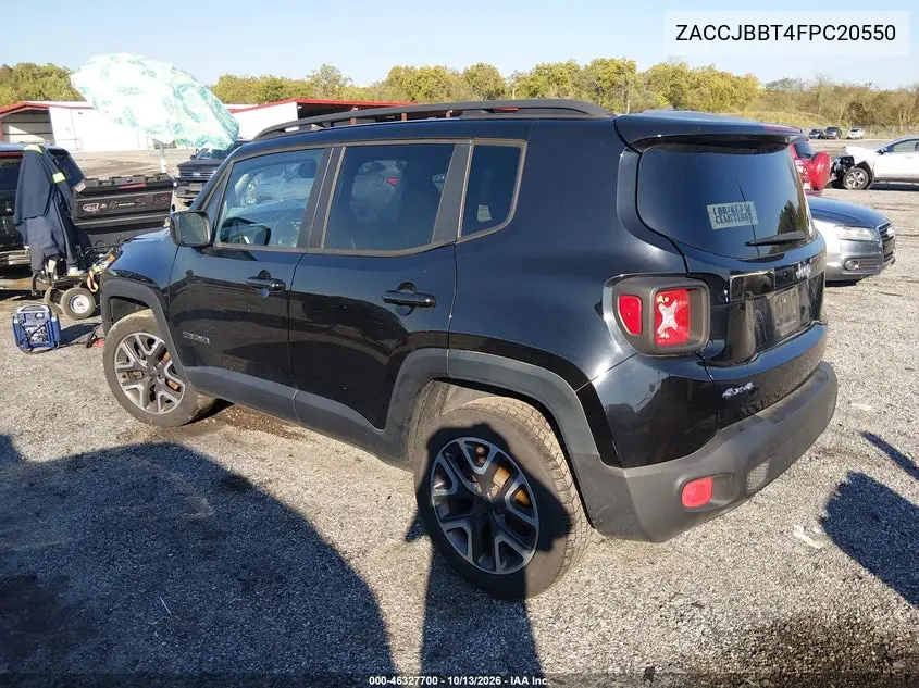 2015 JEEP RENEGADE VIN ZACCJBBT4FPC20550 — фото 3