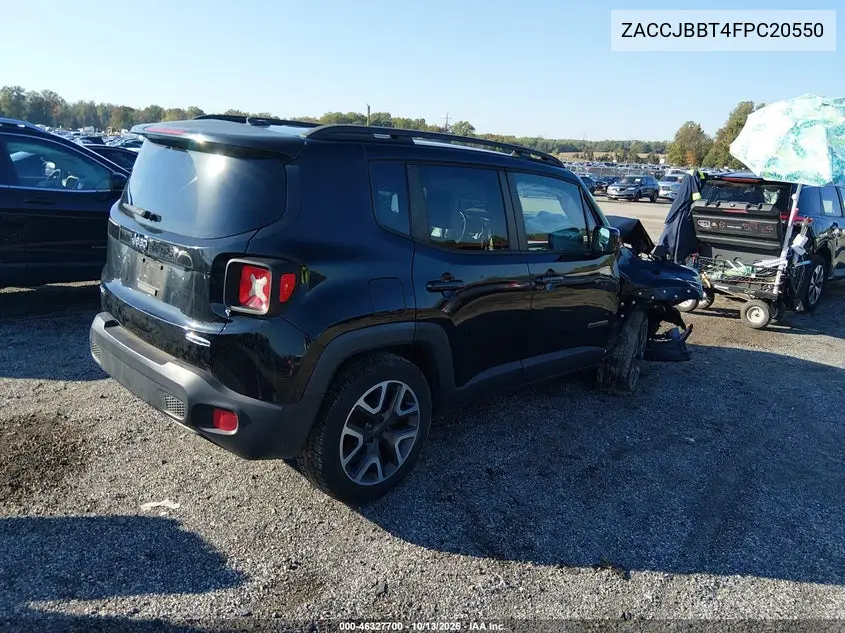 2015 JEEP RENEGADE VIN ZACCJBBT4FPC20550 — фото 4