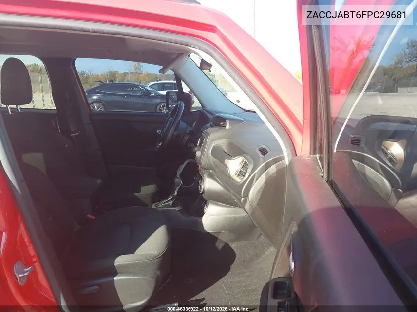 2015 JEEP RENEGADE VIN ZACCJABT6FPC29681 — фото 5