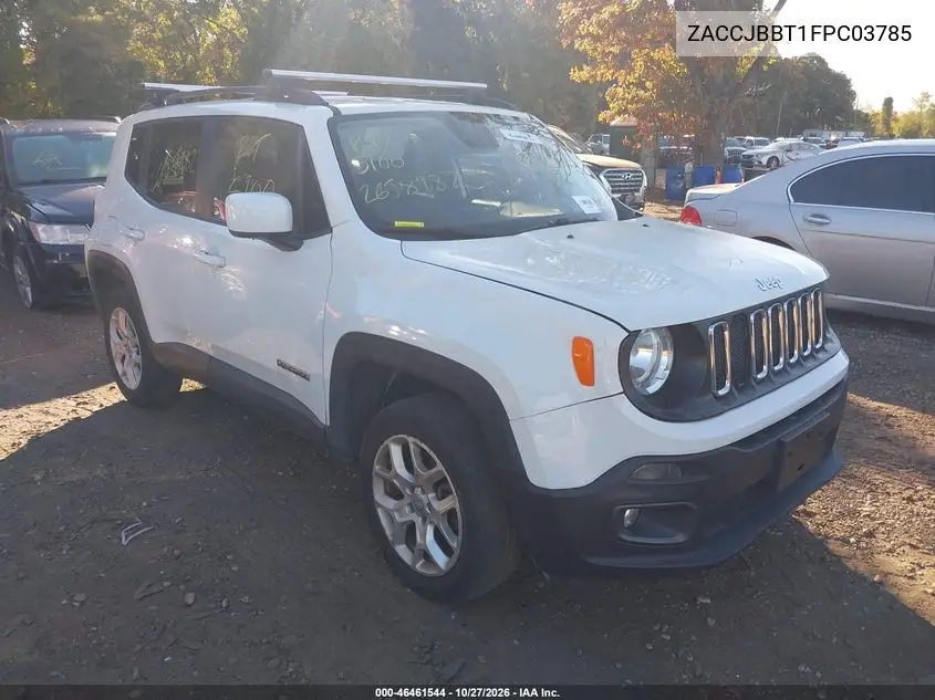 JEEP RENEGADE 2015, VIN ZACCJBBT1FPC03785
