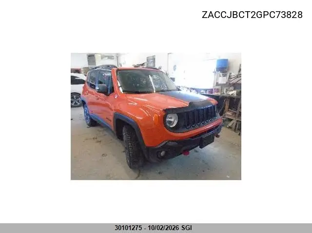 JEEP RENEGADE 2016, VIN ZACCJBCT2GPC73828