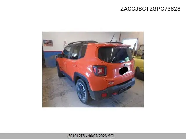 2016 JEEP RENEGADE VIN ZACCJBCT2GPC73828 — фото 3