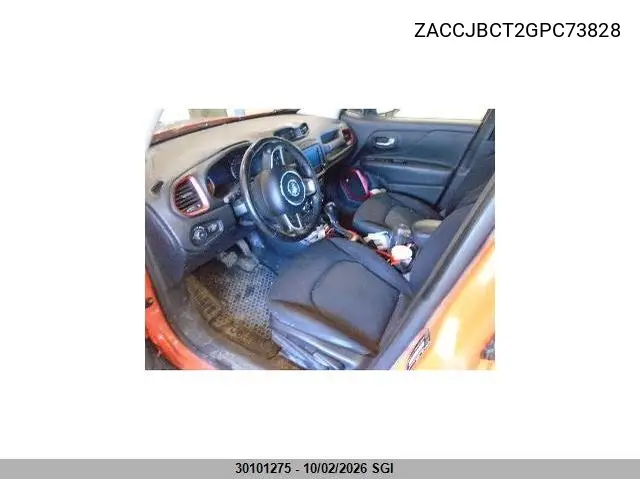 2016 JEEP RENEGADE VIN ZACCJBCT2GPC73828 — фото 5