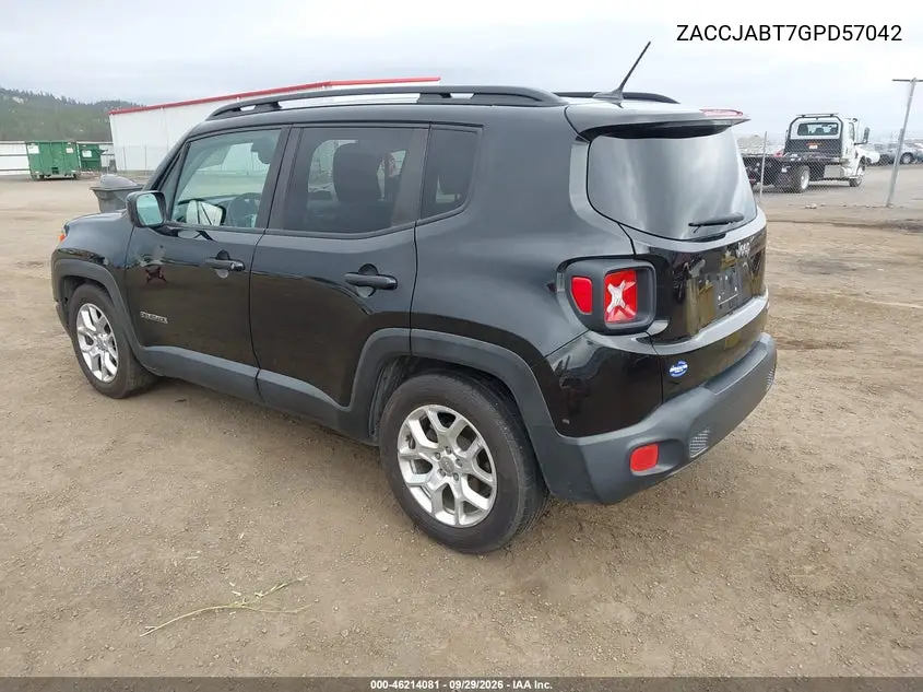 2016 JEEP RENEGADE VIN ZACCJABT7GPD57042 — фото 3