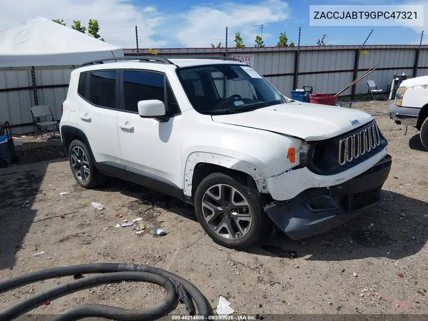 JEEP RENEGADE 2016, VIN ZACCJABT9GPC47321