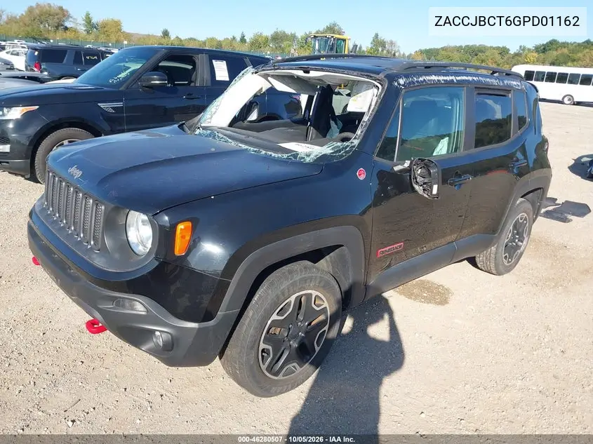 2016 JEEP RENEGADE VIN ZACCJBCT6GPD01162 — фото 2