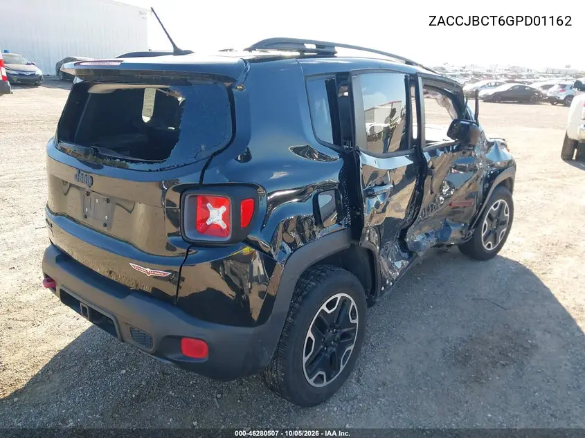 2016 JEEP RENEGADE VIN ZACCJBCT6GPD01162 — фото 4