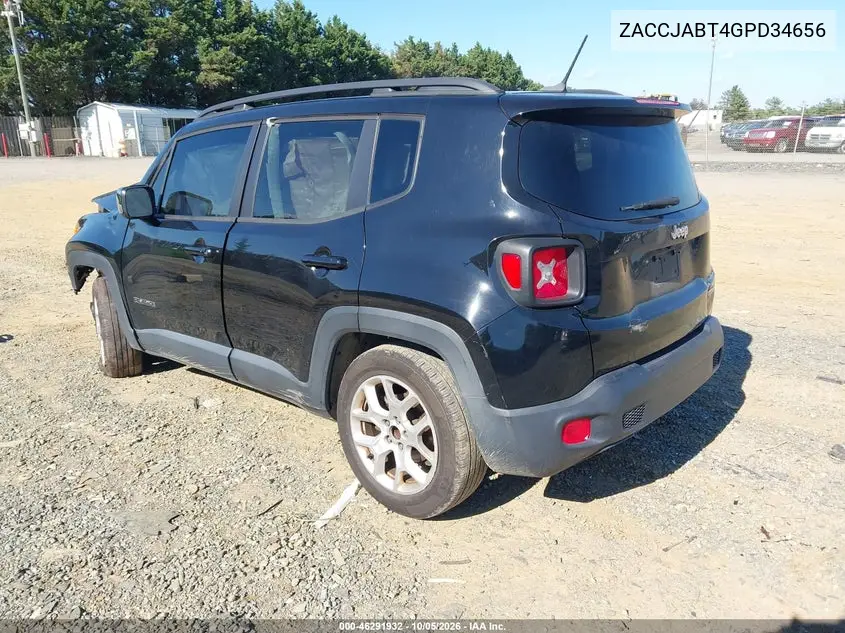2016 JEEP RENEGADE VIN ZACCJABT4GPD34656 — фото 3