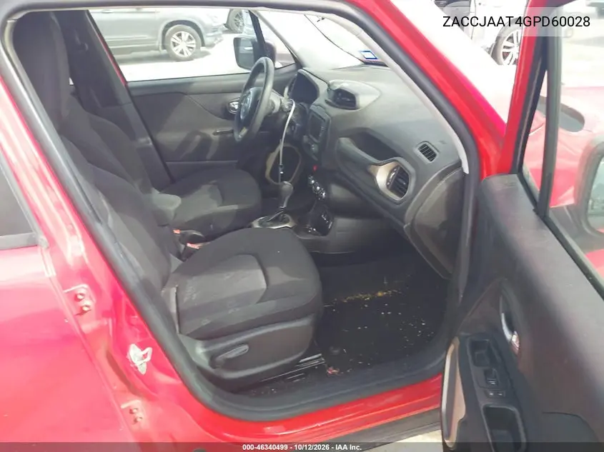 2016 JEEP RENEGADE VIN ZACCJAAT4GPD60028 — фото 5