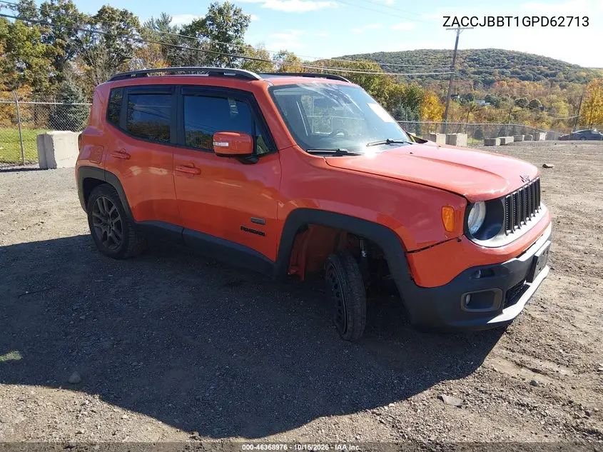 JEEP RENEGADE 2016, VIN ZACCJBBT1GPD62713