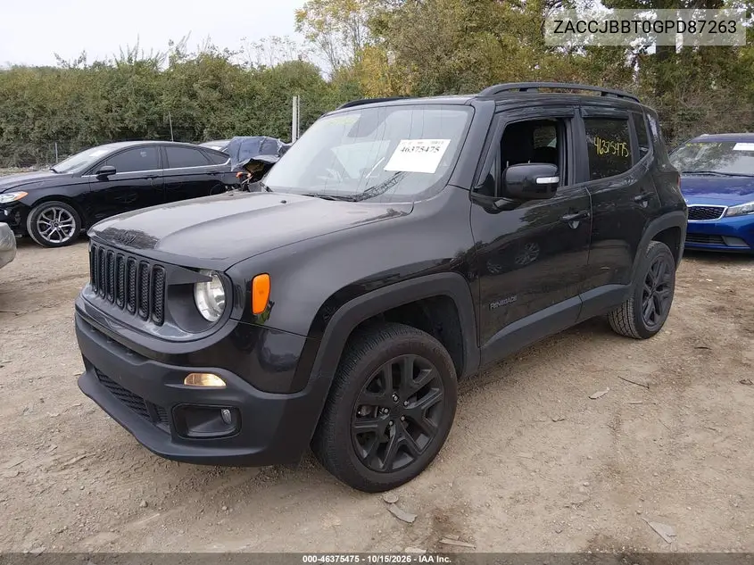 2016 JEEP RENEGADE VIN ZACCJBBT0GPD87263 — фото 2