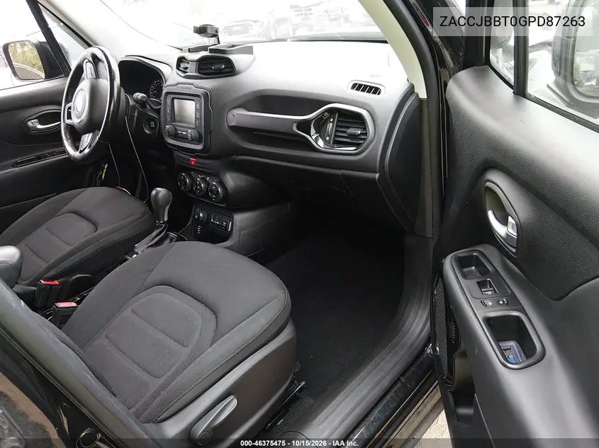 2016 JEEP RENEGADE VIN ZACCJBBT0GPD87263 — фото 5