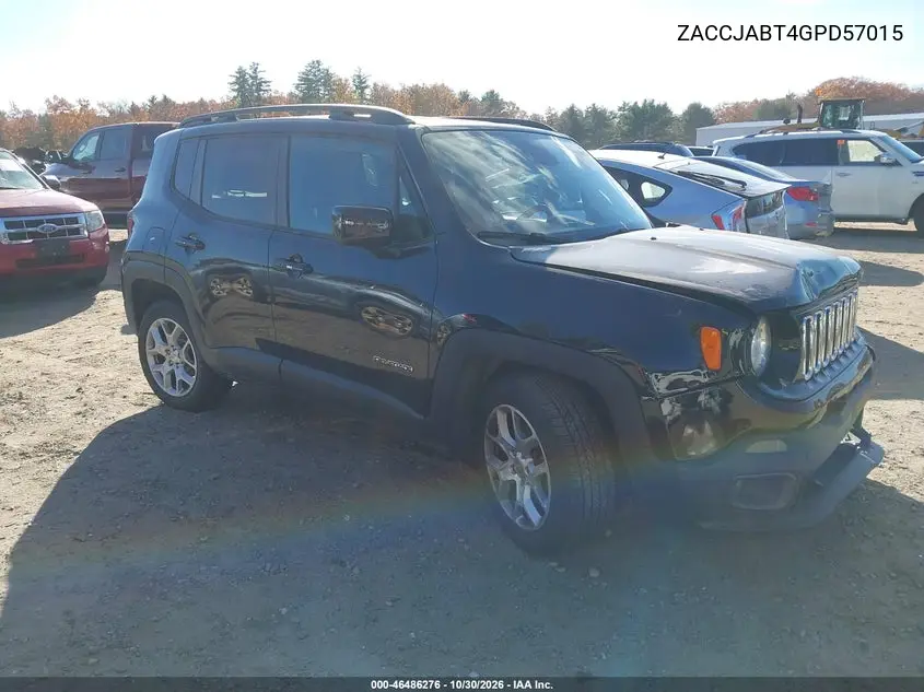 JEEP RENEGADE 2016, VIN ZACCJABT4GPD57015