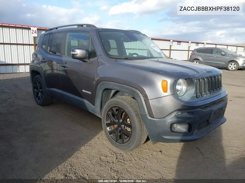 JEEP RENEGADE 2017, VIN ZACCJBBBXHPF38120