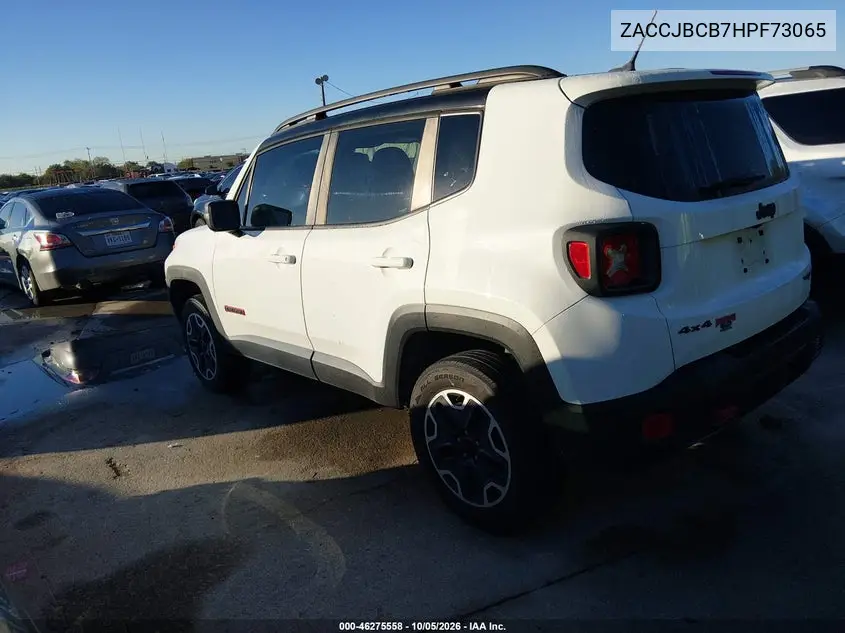 2017 JEEP RENEGADE VIN ZACCJBCB7HPF73065 — фото 3