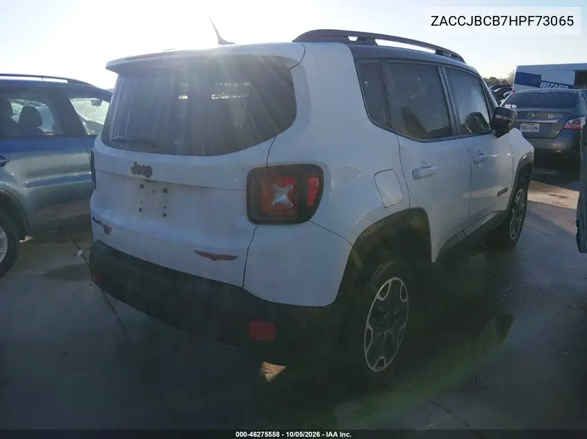 2017 JEEP RENEGADE VIN ZACCJBCB7HPF73065 — фото 4