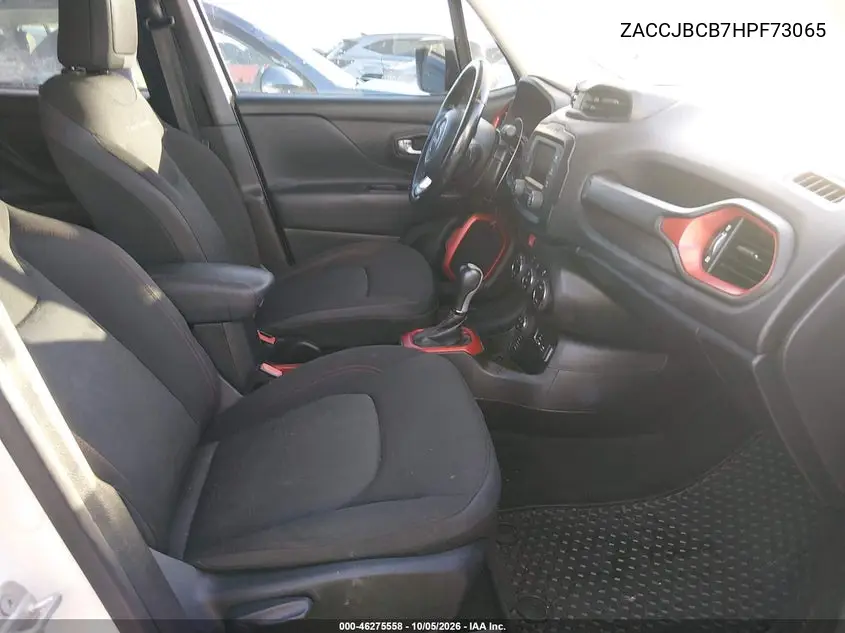 2017 JEEP RENEGADE VIN ZACCJBCB7HPF73065 — фото 5
