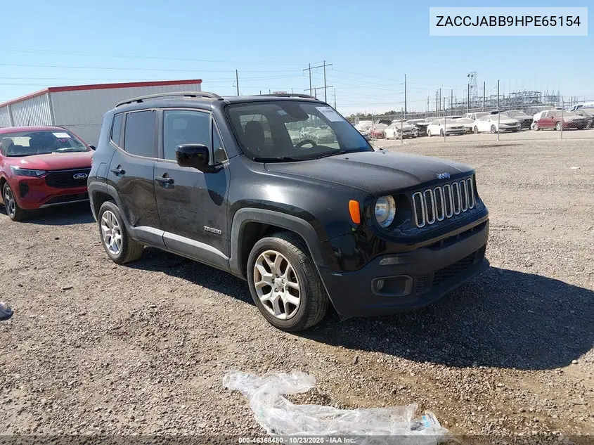 JEEP RENEGADE 2017, VIN ZACCJABB9HPE65154