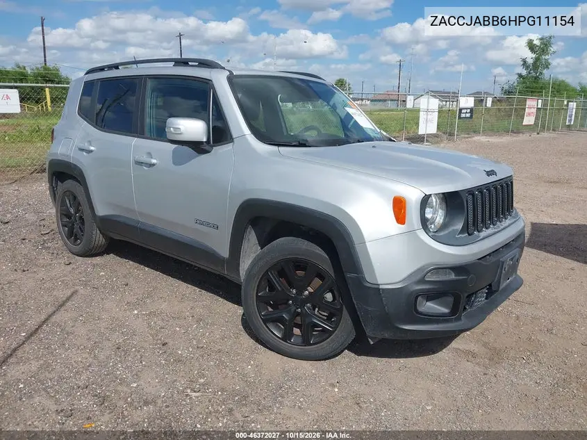 JEEP RENEGADE 2017, VIN ZACCJABB6HPG11154