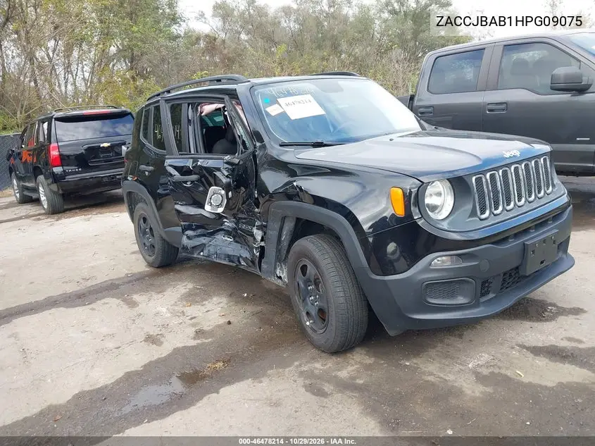 JEEP RENEGADE 2017, VIN ZACCJBAB1HPG09075