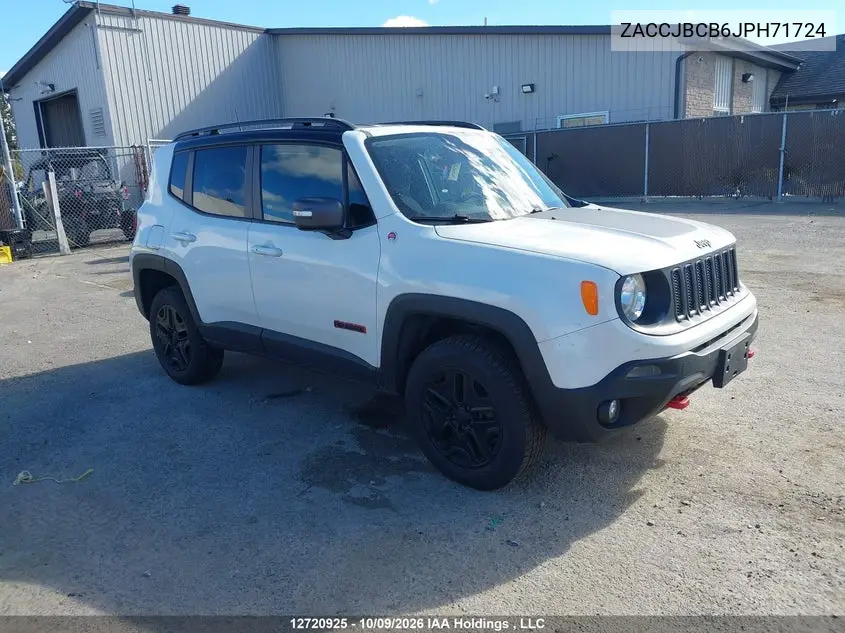 JEEP RENEGADE 2018, VIN ZACCJBCB6JPH71724