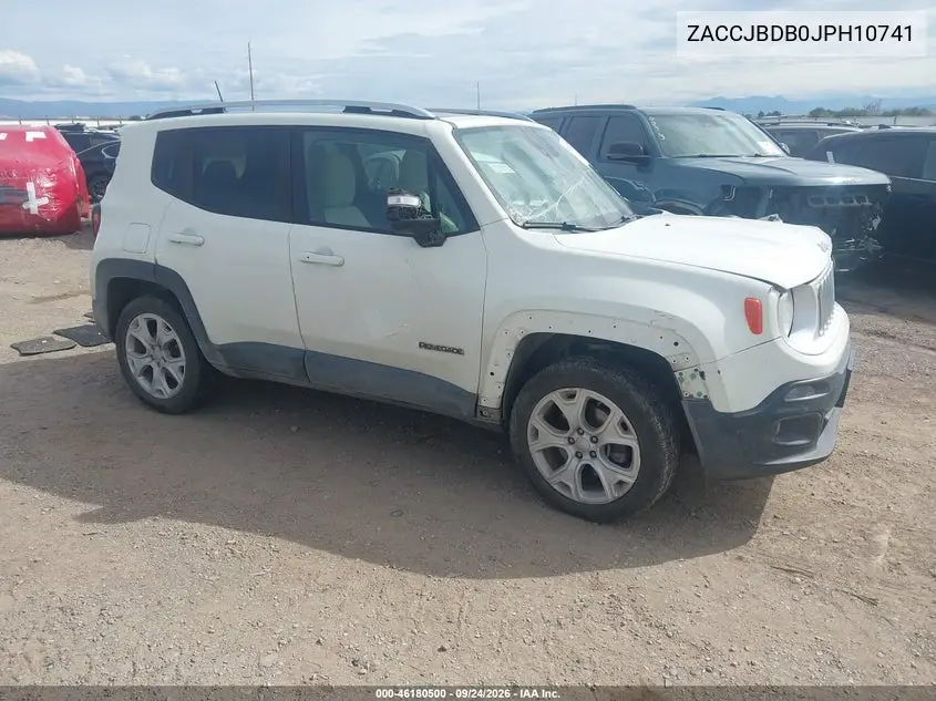 JEEP RENEGADE 2018, VIN ZACCJBDB0JPH10741