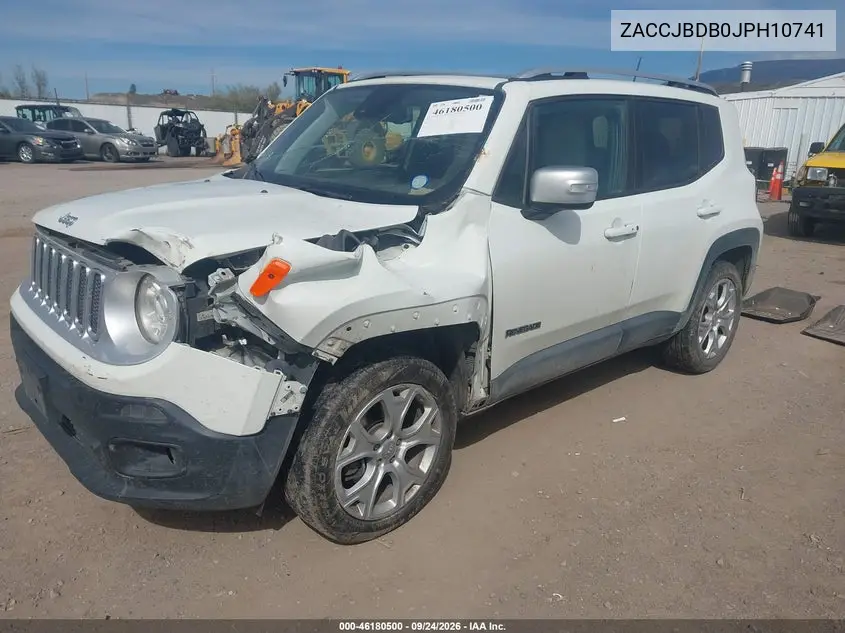 2018 JEEP RENEGADE VIN ZACCJBDB0JPH10741 — фото 2