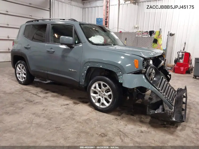 JEEP RENEGADE 2018, VIN ZACCJBBB5JPJ45175