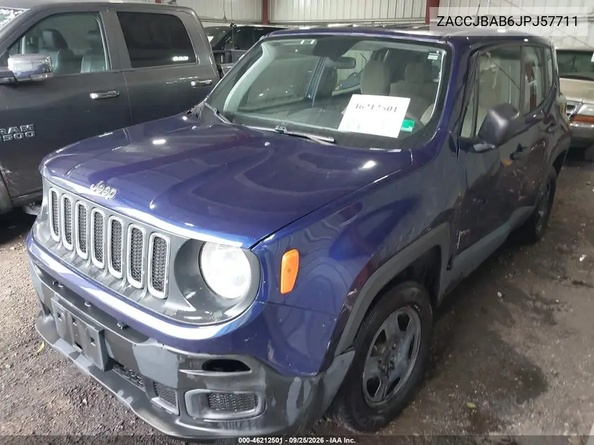 2018 JEEP RENEGADE VIN ZACCJBAB6JPJ57711 — фото 2