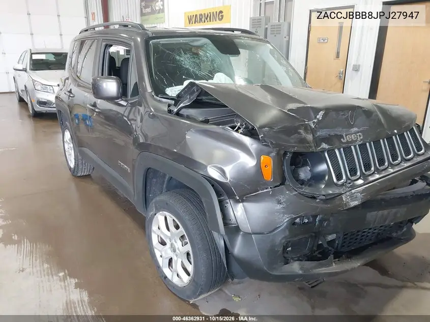 JEEP RENEGADE 2018, VIN ZACCJBBB8JPJ27947
