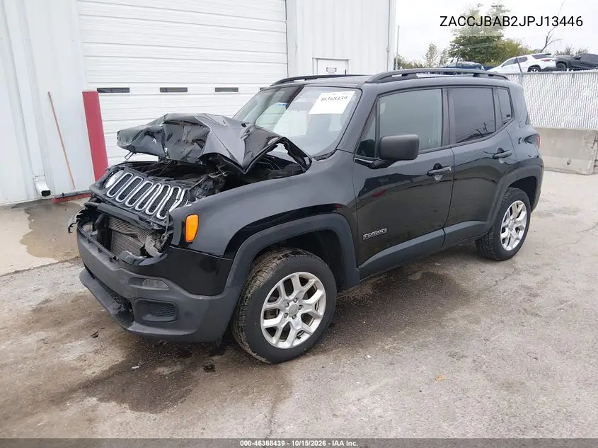 2018 JEEP RENEGADE VIN ZACCJBAB2JPJ13446 — фото 2