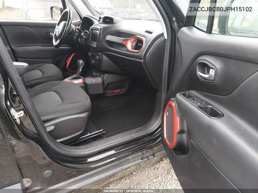 2018 JEEP RENEGADE VIN ZACCJBCB0JPH15102 — фото 5