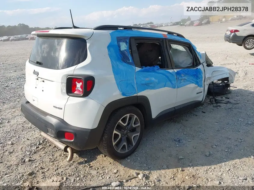 2018 JEEP RENEGADE VIN ZACCJABB2JPH28378 — фото 4