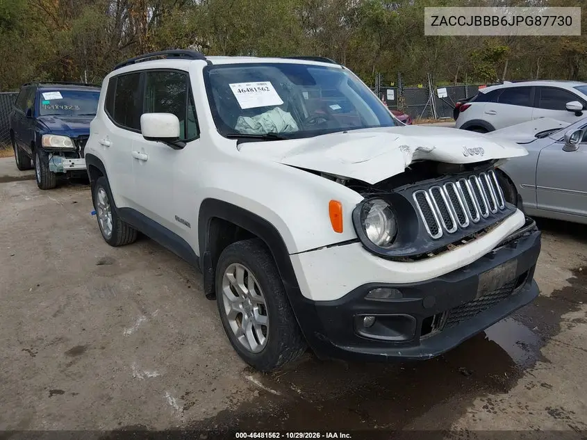 JEEP RENEGADE 2018, VIN ZACCJBBB6JPG87730