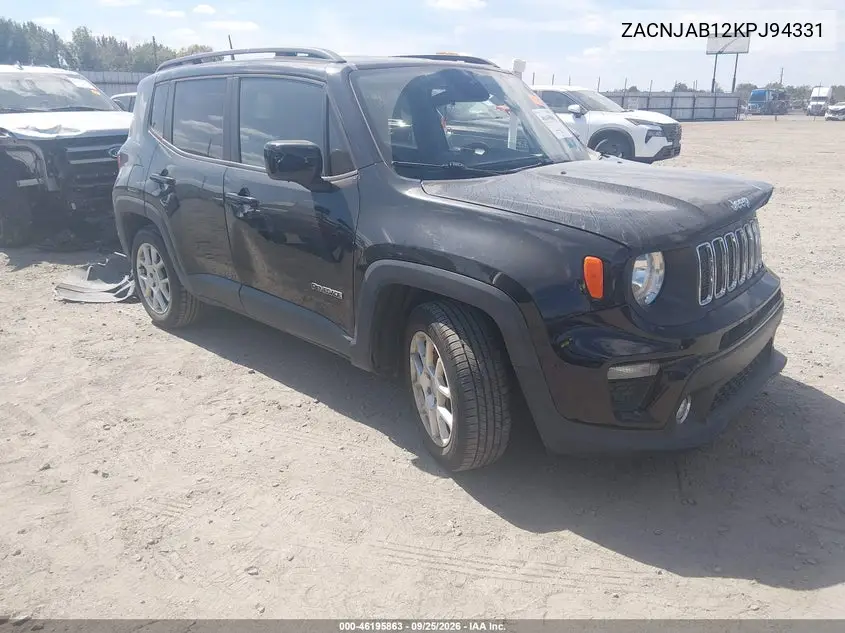 JEEP RENEGADE 2019, VIN ZACNJAB12KPJ94331