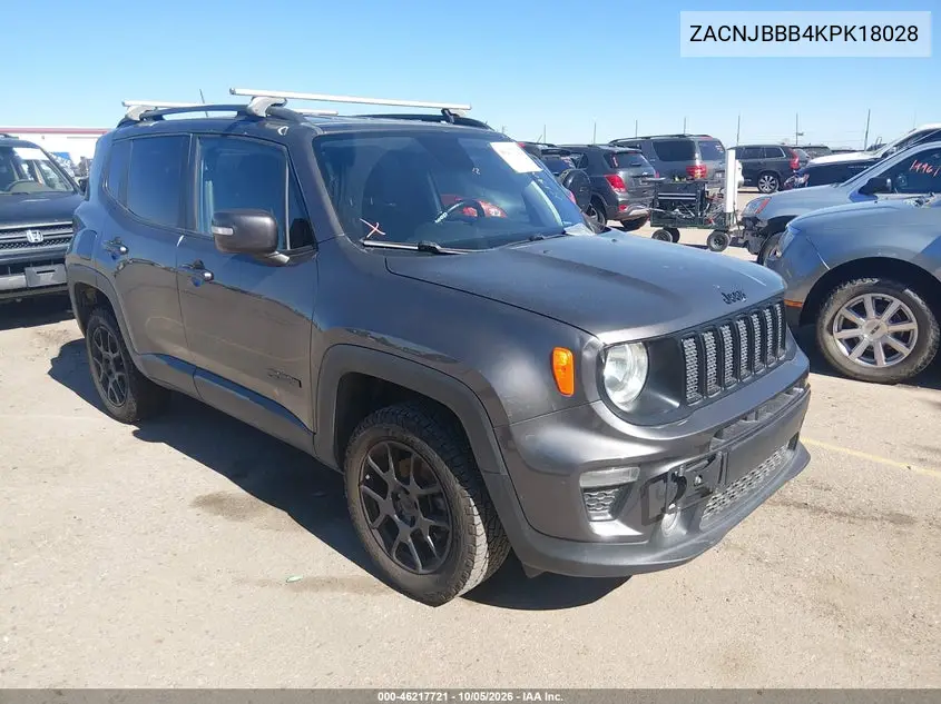 JEEP RENEGADE 2019, VIN ZACNJBBB4KPK18028