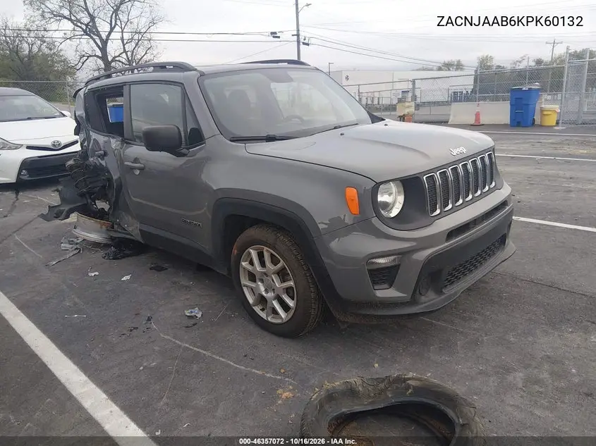 JEEP RENEGADE 2019, VIN ZACNJAAB6KPK60132