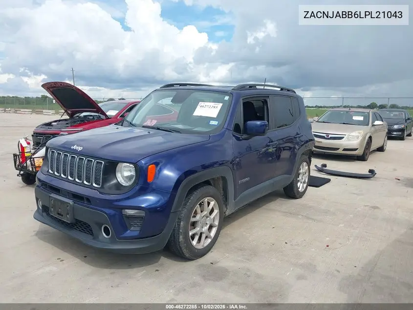 2020 JEEP RENEGADE VIN ZACNJABB6LPL21043 — фото 2