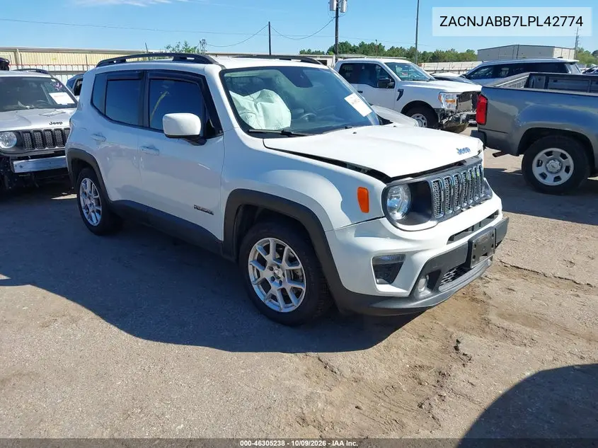 JEEP RENEGADE 2020, VIN ZACNJABB7LPL42774