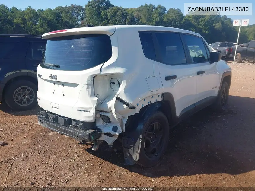 2020 JEEP RENEGADE VIN ZACNJBAB3LPL43380 — фото 4