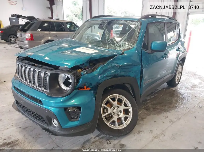 2020 JEEP RENEGADE VIN ZACNJABB2LPL18740 — фото 2
