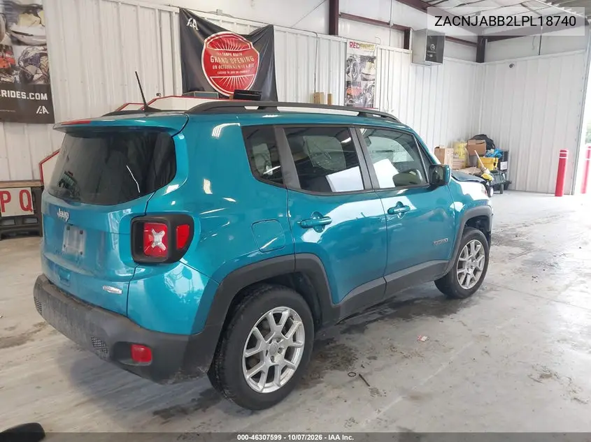 2020 JEEP RENEGADE VIN ZACNJABB2LPL18740 — фото 4