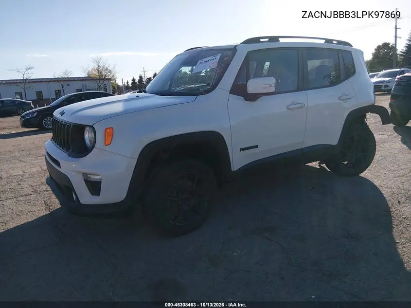2020 JEEP RENEGADE VIN ZACNJBBB3LPK97869 — фото 2