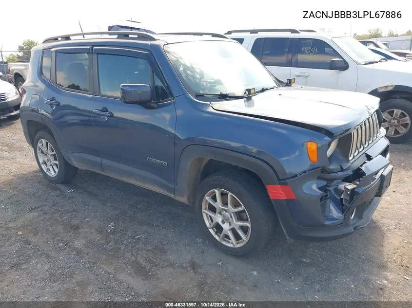 JEEP RENEGADE 2020, VIN ZACNJBBB3LPL67886